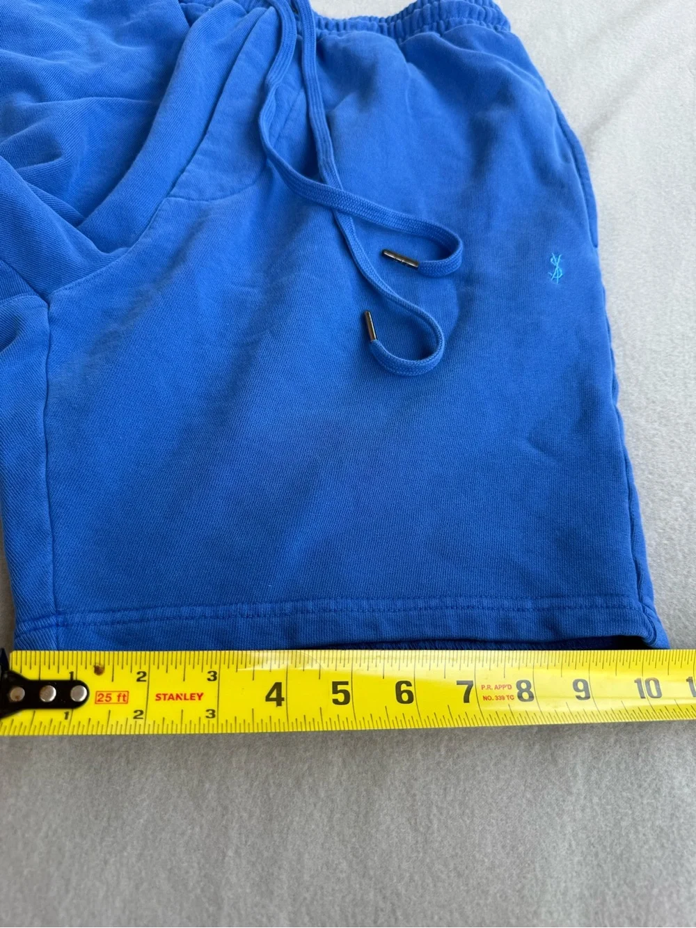 KSUBI 4 X 4 Trak Shorts Fleece Sz Large  7” In Royal Blue Pockets Logo